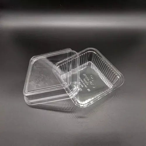 Kit 300 Embalagem Doce Bolo Pote 200ml Quadrado Descartável