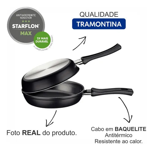 Omeleteira Tramontina Alumínio Antiaderente Starflon 20 Cm