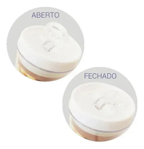 Pote Hermético Redondo Com Tampa Trava Fácil Plástico 800ml