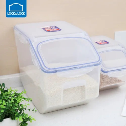 Kit 3 Porta Mantimentos Hermético Lock&lock 2,5l + 5l + 12l