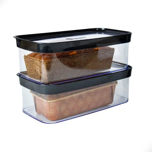 Kit 2 Potes Porta Bolo Bolachas Acrílico Hermético Com Tampa