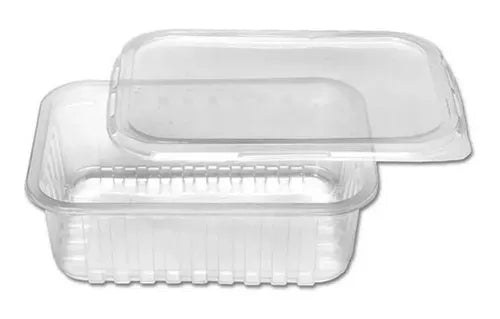 Pote Descartável 500ml Freezer Microondas Marmita 25 Unid Cor Transparente