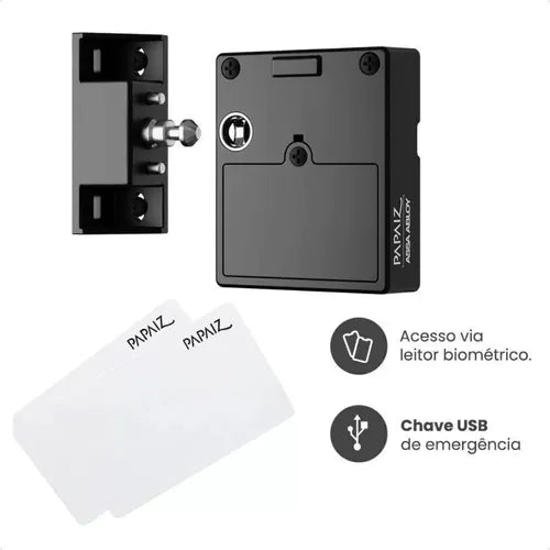 Fechadura Digital Invisível Moveis Gaveta Joias Papaiz 1002