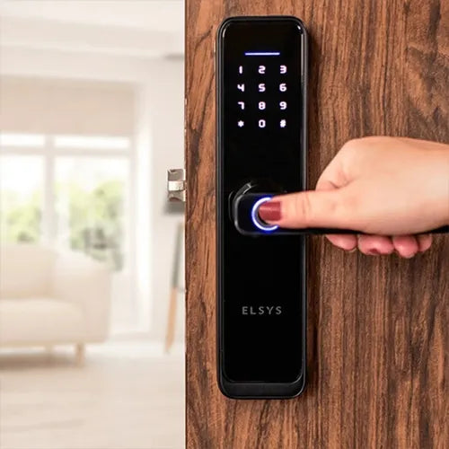 Fechadura Digital C/ Biometria E Wi-fi Smart De4000b Elsys