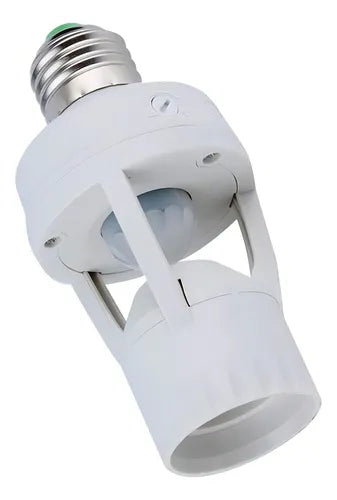 Sensor De Presença Soquete Luz Iluminação Movimento E27 360