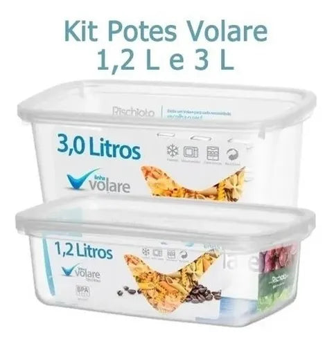 Kit 2 Potes 1,2 L E 3,0 L Volare Presídio Rischioto Sap