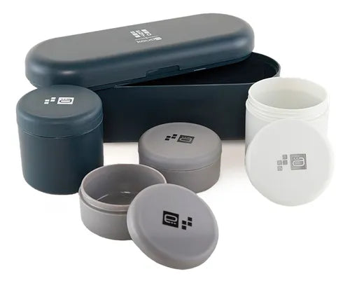 Conjunto De Porta Snacks Bento Petit Cor Preto