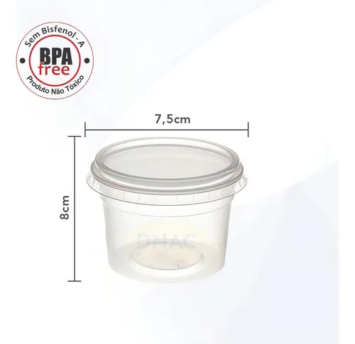 Pote Redondo 380ml Pacote C 25un Rioplastic