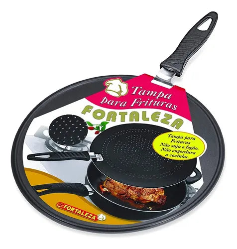 Tampa Para Fritura 26cm Antiaderente - Alumínio Fortaleza