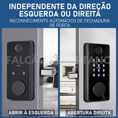 Fechadura Digital Eletrônica Biométrica Senha Tag App Wifi