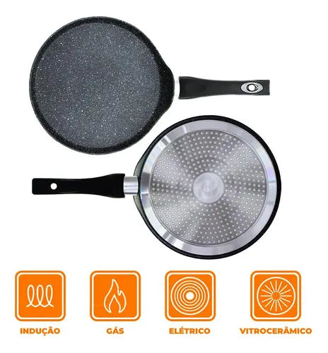 Crepeira 24 CM Fundo De Indução Casambiente