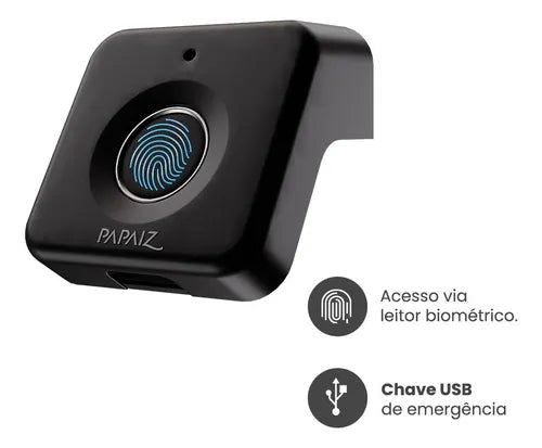 Fechadura Eletrônica Biométrica P/ Móveis Puxador Ppz-1005