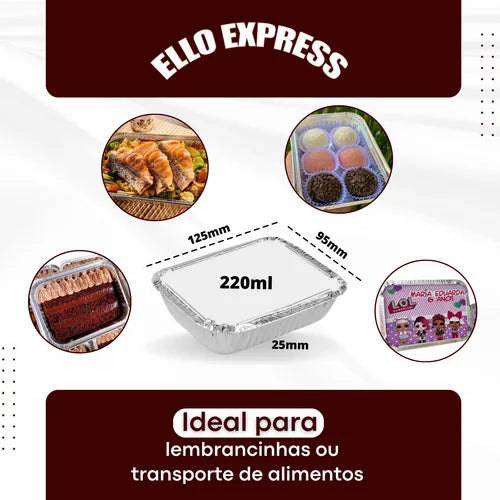 100un Marmita Alumínio P/ Bolo Empada Lembrancinha M90 220ml