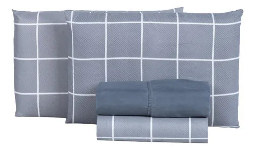 Jogo De Lençol Cama Casal Padrão Estampados 400 Fios 4 Peças Cor Sortidos Desenho Do Tecido Estampado