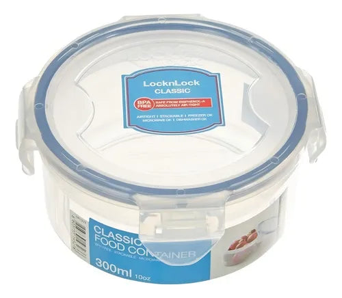 Jogo 4 Potes Herméticos Porta Papinha Bebê Lock&lock 300ml Cor Transparente