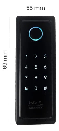 Fechadura Eletronica Papaiz Sobrepor Sl140 Senha Biometria Papaiz SL140 Bio