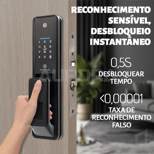 Fechadura Eletrônica Digital Biométrica Tuya Smart Life Wifi
