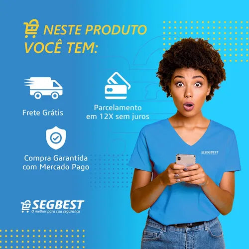Kit 2 Sensor Infravermelho Presença Alarme Gcp Ppa Sem Fio