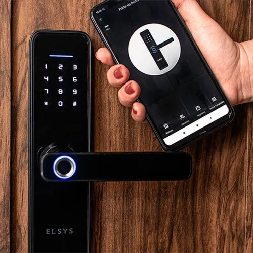 Fechadura Digital C/ Biometria E Wi-fi Smart De4000b Elsys
