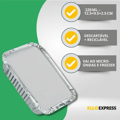 100un Marmita Alumínio P/ Bolo Empada Lembrancinha M90 220ml