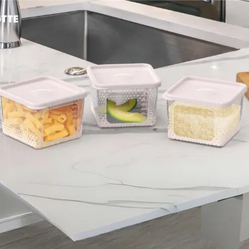 Kit 3 Pote Organizador Geladeira 1,5lt Alimentos Vegetais