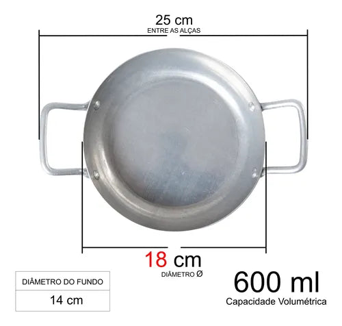 Kit Frigideira Pergaminho Em Alumínio N°18 - 600ml 10 Peças