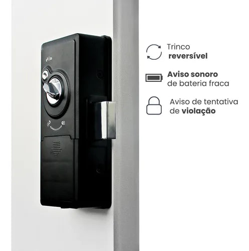 Fechadura Digital Eletronica Senha Sobrepor Papaiz Sl140