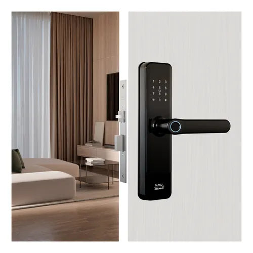 Fechadura Eletrônica Sl150 De Embutir Com Biometria Papaiz
