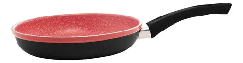 Frigideira de Indução em Alumínio com Revestimento Cerâmico Granito Chef Vermelha 20cm Lyor