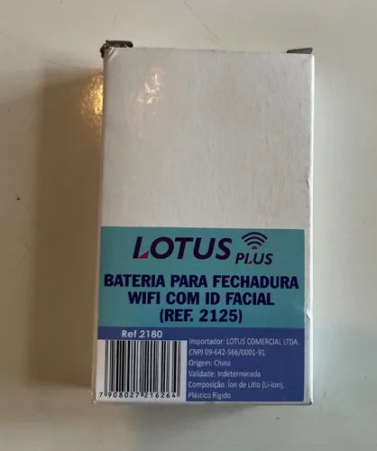 Bateria Para Fechadura Eletronica Digital Facial 2125 Lotus