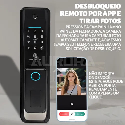Fechadura Eletrônica Digital Biométrica Tuya Smart Life Wifi