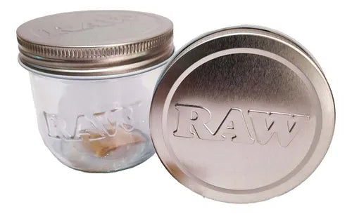 Raw Masor Pote Armazenagem Vidro Jar 10 Oz 280ml Hermético Cor Transparente