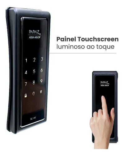 Fechadura Digital Eletronica Senha Sobrepor Papaiz Sl140