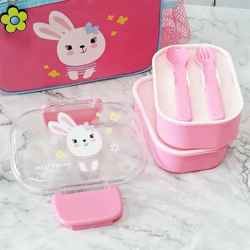 Pote P/ Lanche De 2 Andares Infantil Bebê 400ml Cor Pote Para Lancheira Rosa