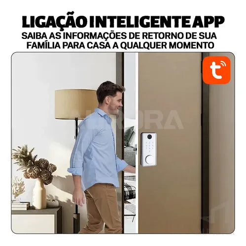 Fechadura Digital Biométrica Eletrônica + Wifi C/senha