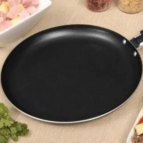 Frigideira Panqueca Tapioca 26cm Antiaderente Não Gruda Top! Cor Preto