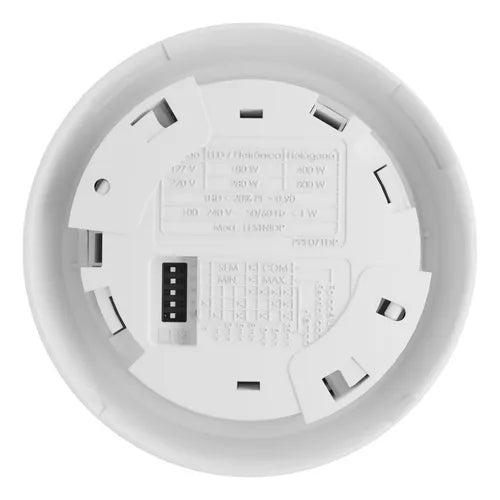 Sensor De Presença Movimento Teto 360° Dip Exatron Lestnidp 110V 220V Bivolt Branco
