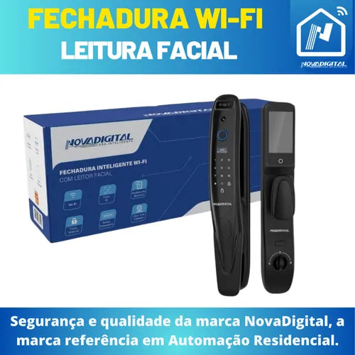 Fechadura Inteligente Leitura Facial Biometria Novadigital