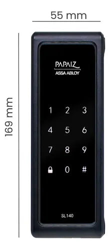 Fechadura Digital Eletronica Senha Sobrepor Papaiz Sl140