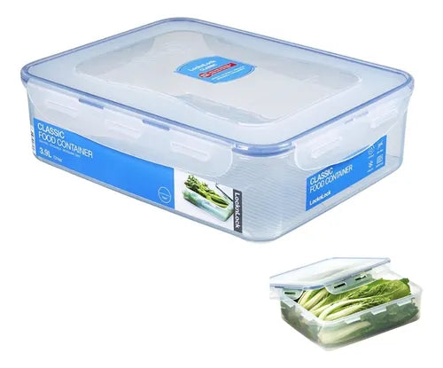 Pote Hermético Tampa Travas C Grade Removível Lock&lock 3,9l Cor Transparente
