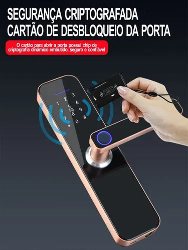 Fechadura Biométrica Eletronica - 6 Modos De Abrir - Tuya