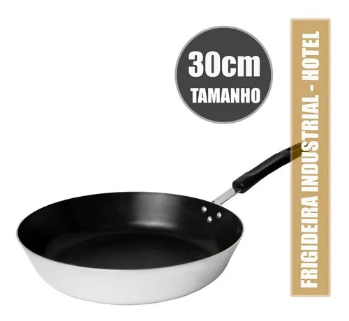 Frigideira Industrial 30cm Fortaleza Linha Profissional Cor Prateado