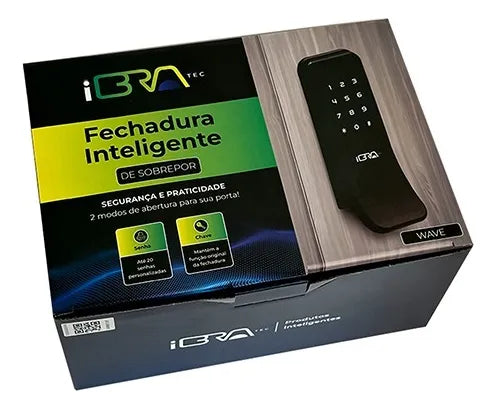 Fechadura Eletrônica Digital Com Puxador Wave Ibratec