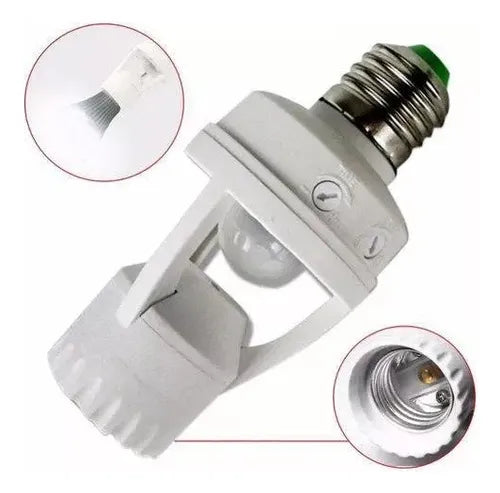 Sensor De Presença Para Lâmpada Com Fotocélula Soquete E27