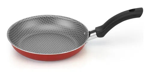 Frigideira Antiaderente Francesa 18cm Enjoy Telfon Nota A Cor Vermelho