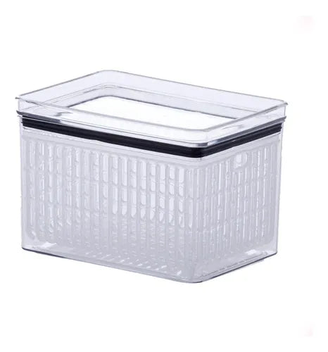 Kit 2 Pote Porta Tudo Fresh Hermético 1800ml Lumini Acrílico