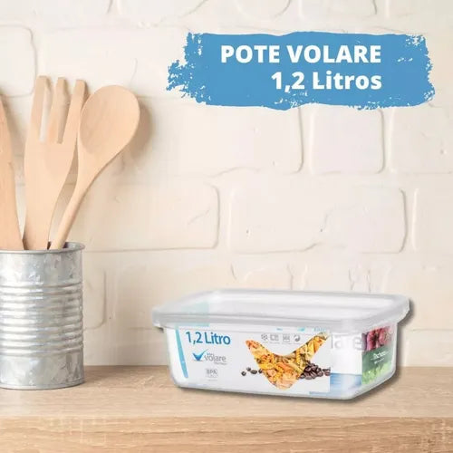Potes Para Presídio - 2 Potes De 3 Litros E 2 Potes De 1,2l