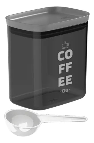 Pote Hermético Porta Café Coffee 1,5 Litro Colher Dosadora