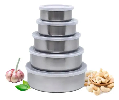 Conjunto de Potes de inox kit 5 Top Chef