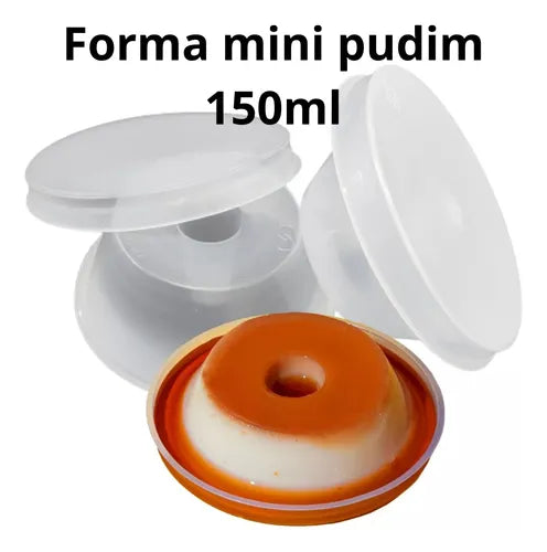 Forminha Mini Pudim 150ml Forneável, Caixa Com 120 Unidades.